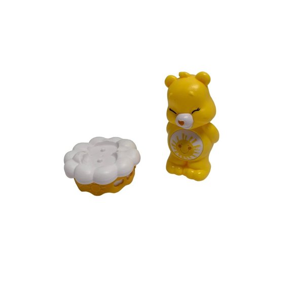 TCFC 2003 Care Bears Burger King Funshine Figure Pedistal 4 in Tall Yellow Sunsh - Picture 1 of 4